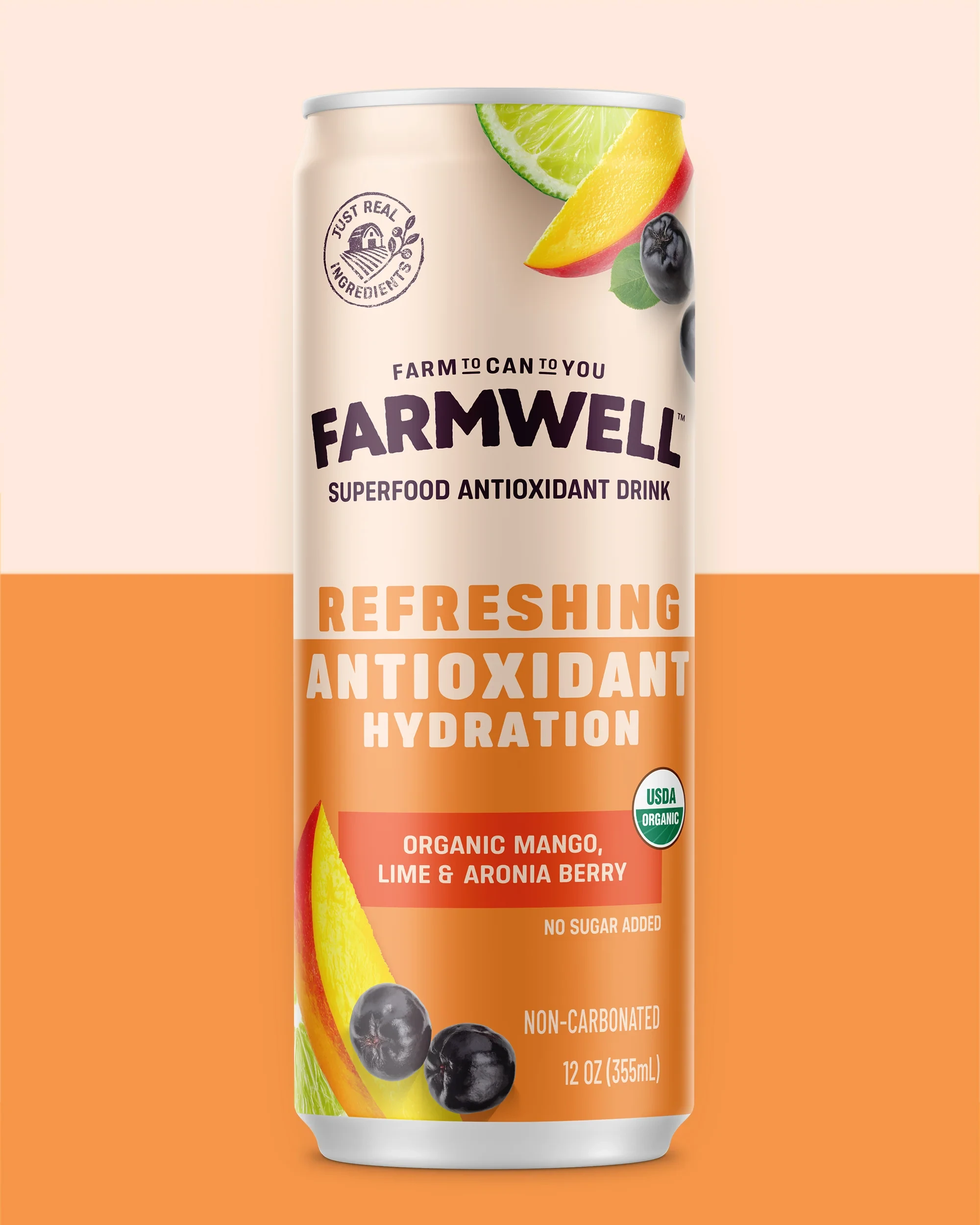 12 Cans  Organic   Mango,   Lime   &   Aronia   Berry