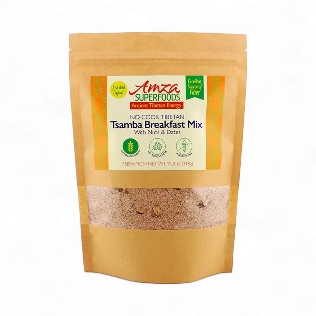 No-cook Tibetan Tsamba Breakfast Mix with Nuts & Dates