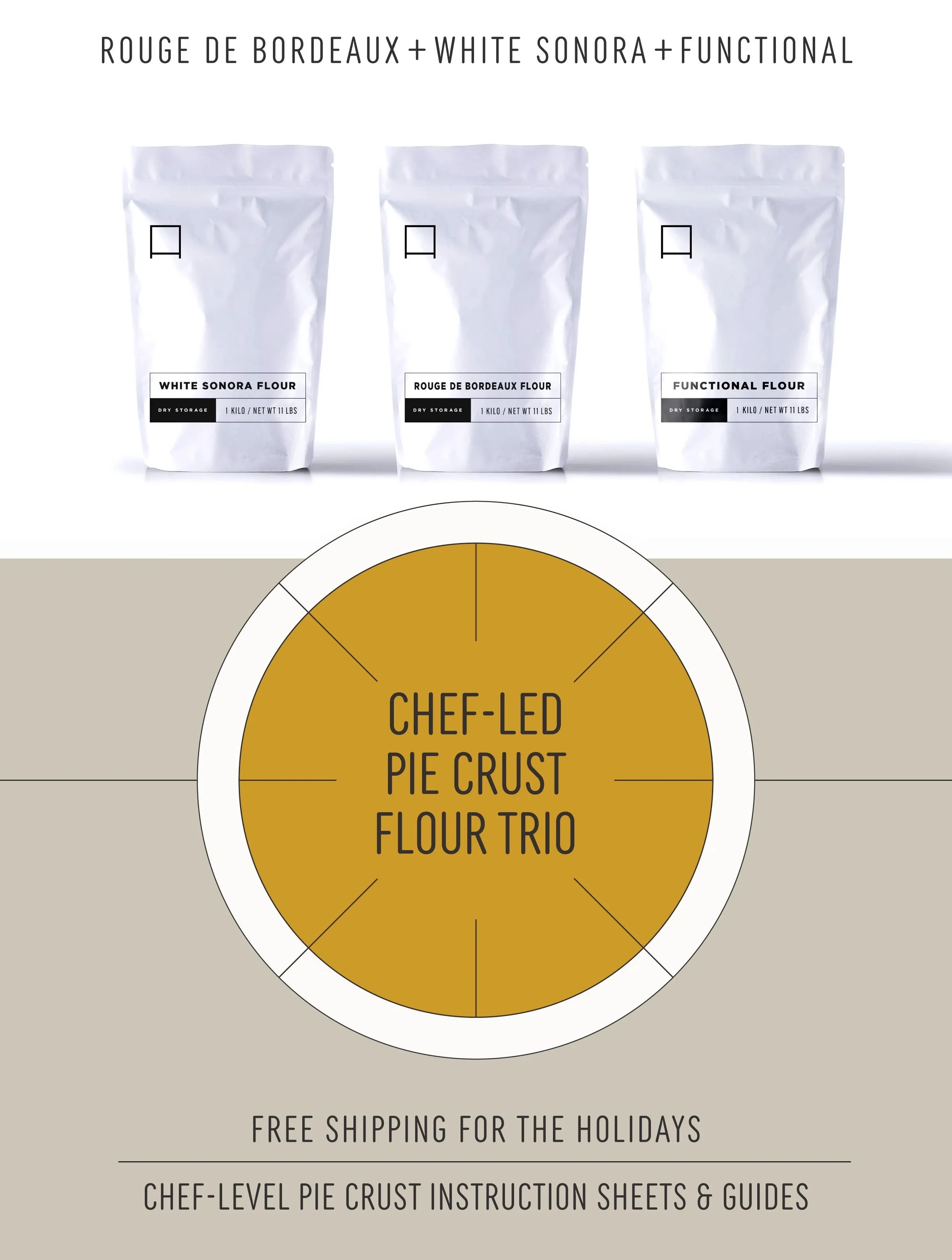 CHEF-LED PIE CRUST FLOUR TRIO
